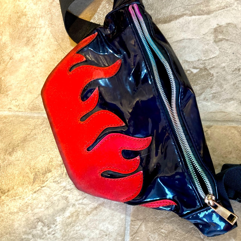 Fanny pack, flames